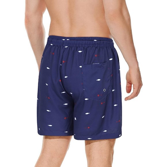 Swim Trunks Quick Dry Bathing Suit for Men with Compression Liner - Picture 3 of 6